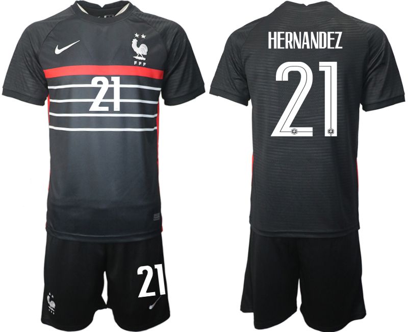 Men 2022 World Cup National Team France home black #21 Soccer Jersey->japan jersey->Soccer Country Jersey